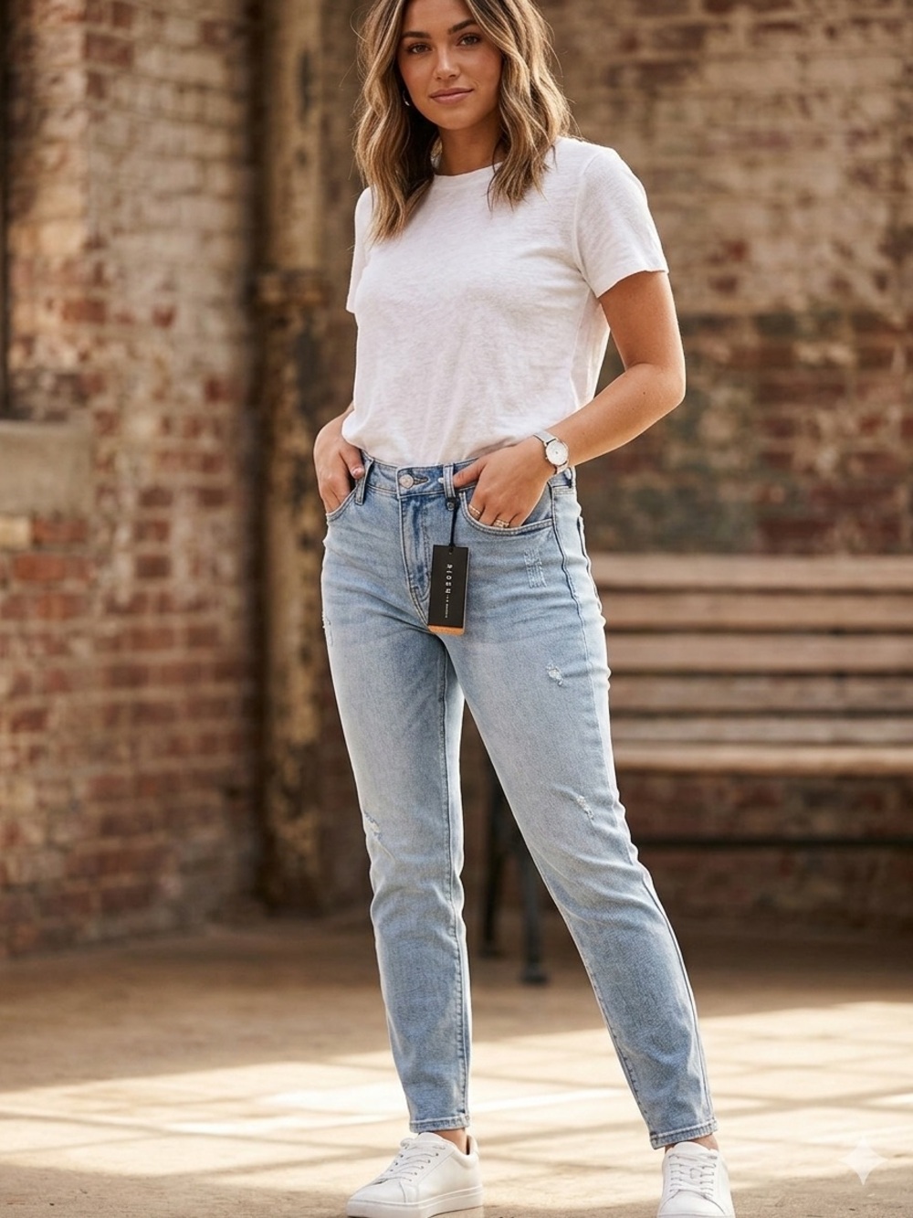RISEN Light Blue Skinny Jeans for Women.   SIZE 15